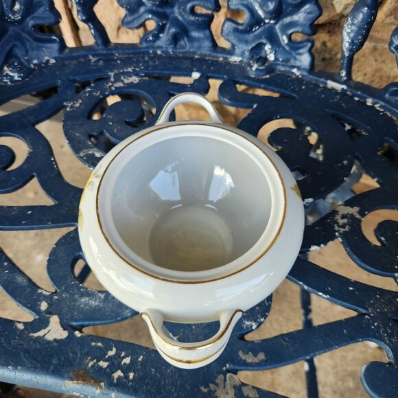 Harmony House Fine China Sugar Bowl With Yellow Rose Design & Gold Trim - Picture 4 of 6